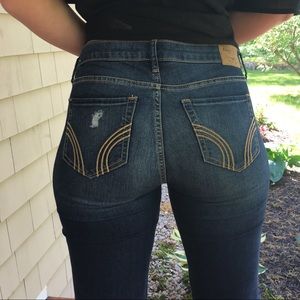 Hollister Women’s Low Rise Skinny Jeans Dark Wash